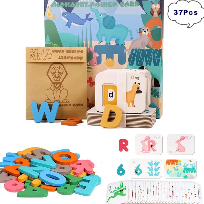 Kids Education Number - Montessori Alphabet Zahlen Karteikarten für Kinder