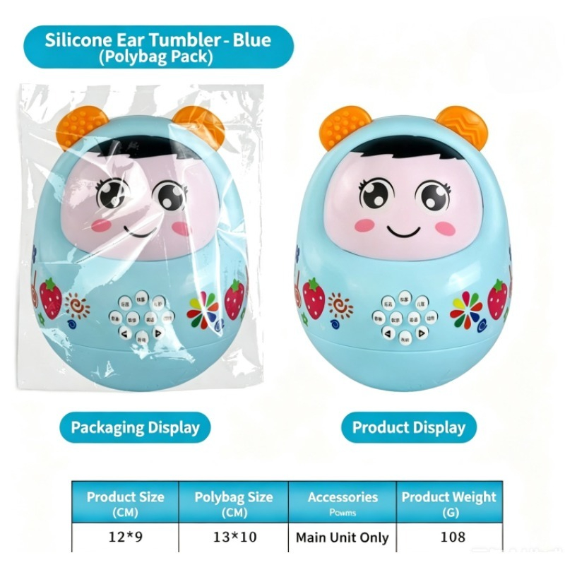 Hellblaue Roly Poly Tumbler Ge – Kids Education Rhymes Bewertung und Preis
