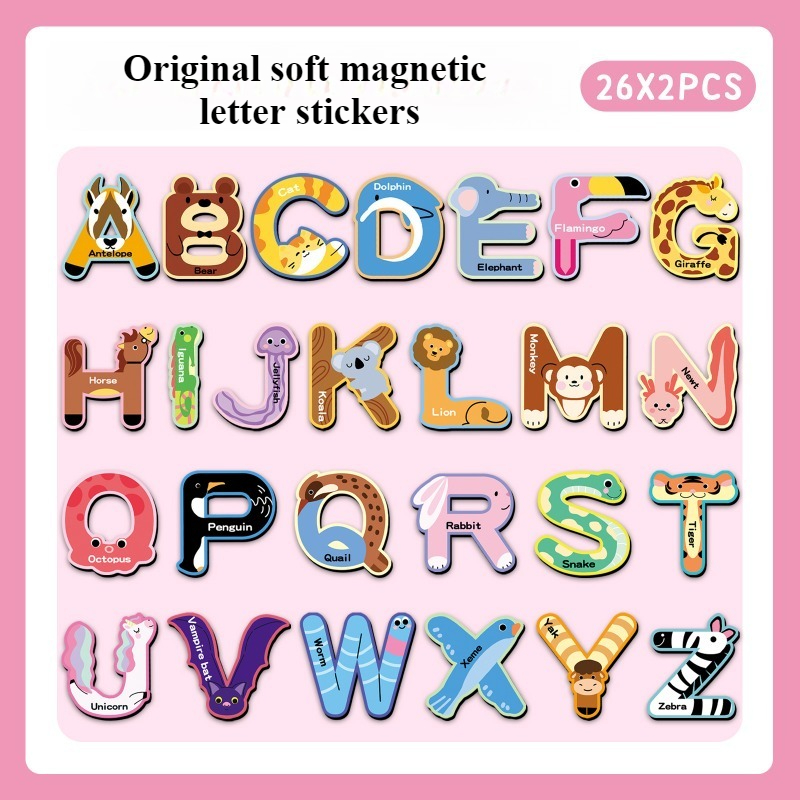 52 Stück magnetische Kühlschra – Abc Kids Early Education Bewertung und Preis