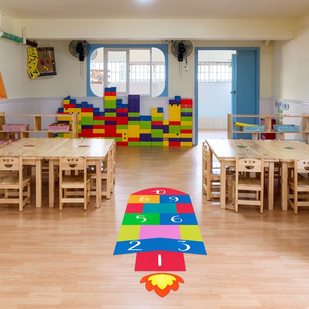 Kreativer Raketen-Hopscotch-Wa – Kids Education Activities Bewertung und Preis