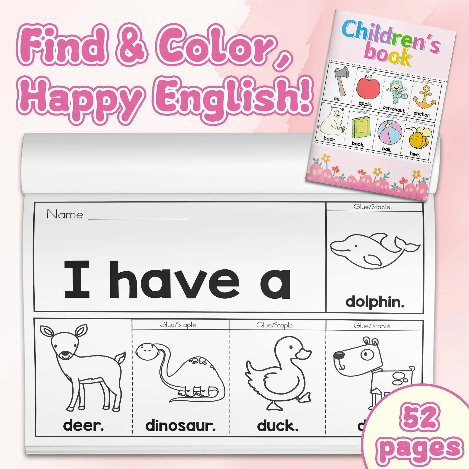 Englisches Wort-Malbuch für Ki – Kids Education Activities Bewertung und Preis