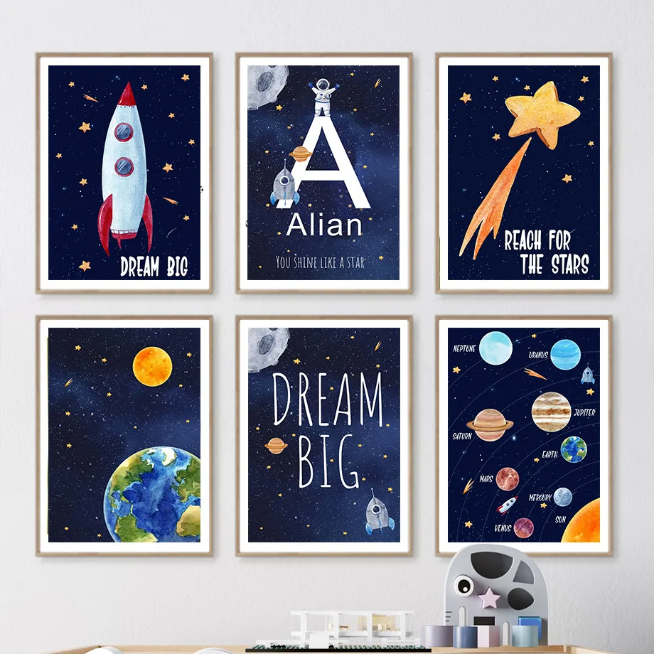 1 Stück Leinwandbild Individue – Kids Education Name Bewertung und Preis