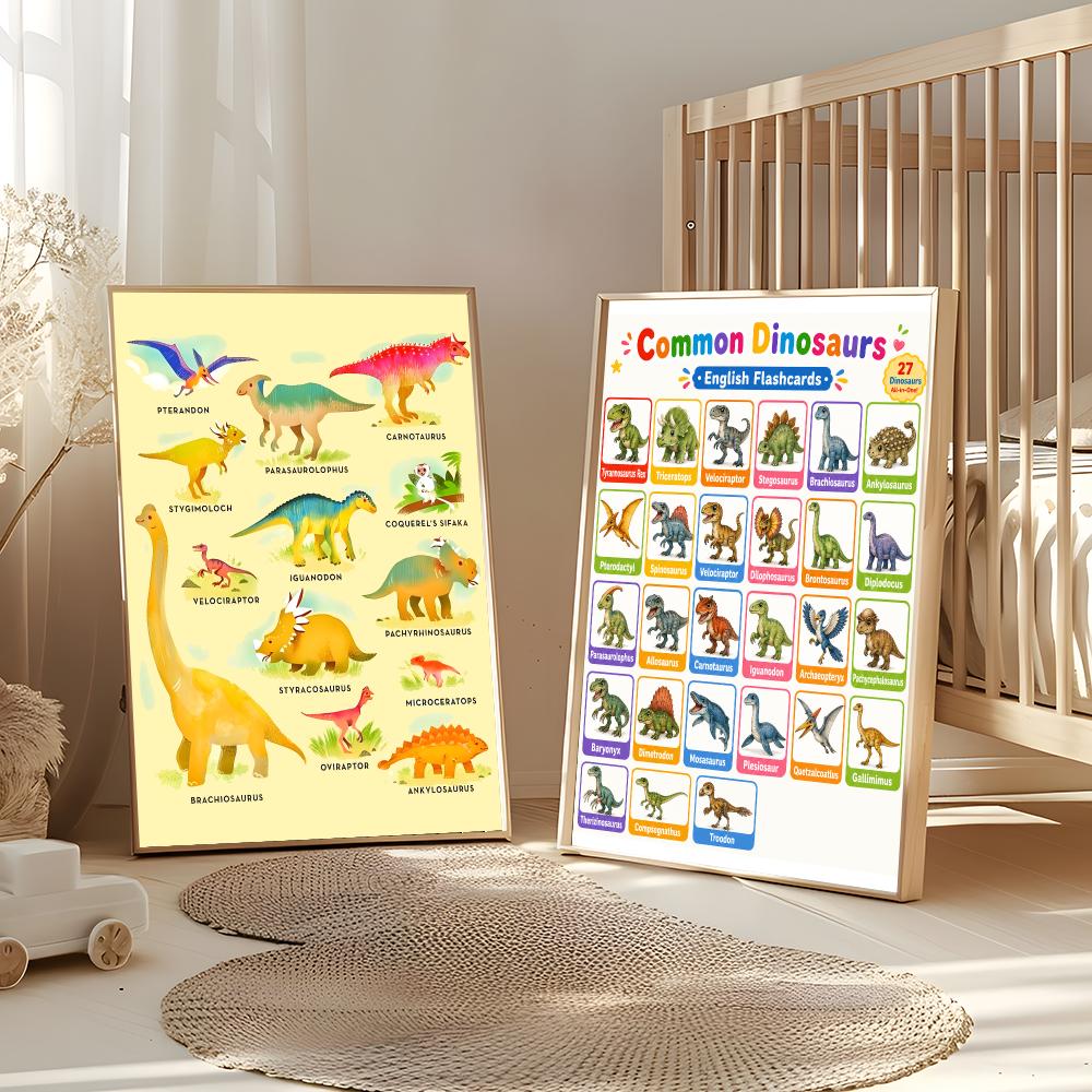 Kunst-Dinosaurier-Namen-Tafel, – Kids Education Name Bewertung und Preis